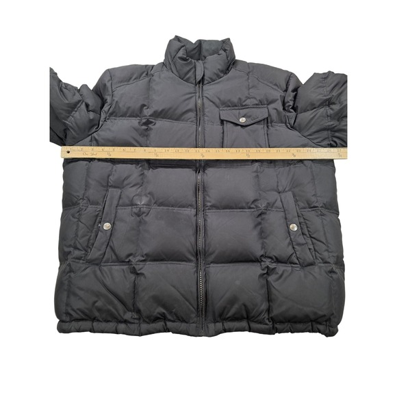 Y2K Style Dockers Black Puffer Jacket Men's L Insulated Winter Coat - Picture 13 of 16